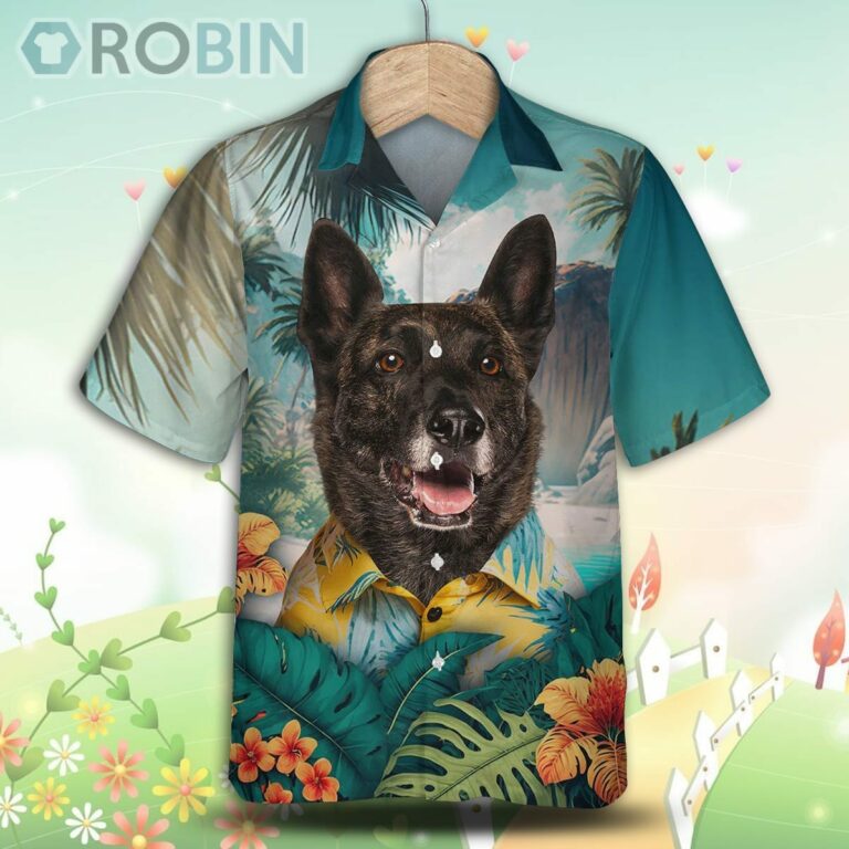Dutch Shepherd Tropical Hawaiian Shirt, For Love Dog Shirts