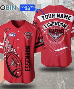 Essendon Football Club Baseball Jersey Personalized