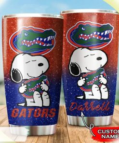 Florida Gators Snoopy Custom Name Tumbler