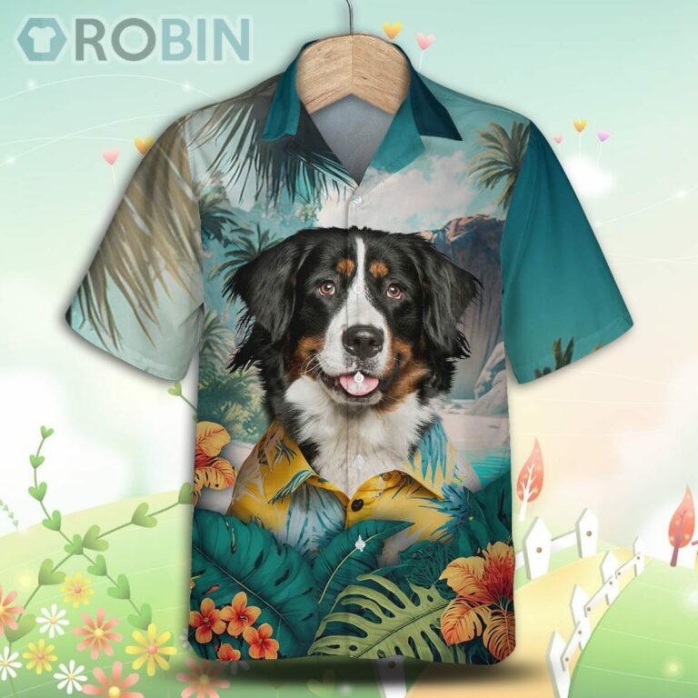 Greater Swiss Mountain Dog Tropical Hawaiian Shirt, For Love Dog Shirt