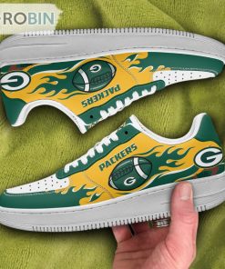 Green Bay Packers Air Sneakers, NFL Custom Sports Shoes