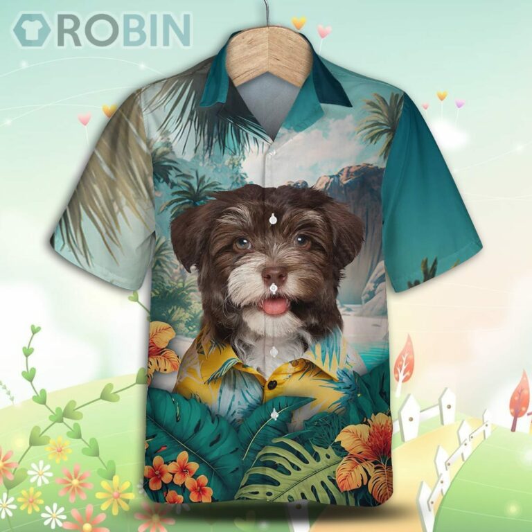Havanese Tropical Hawaiian Shirt, For Love Dog Shirt