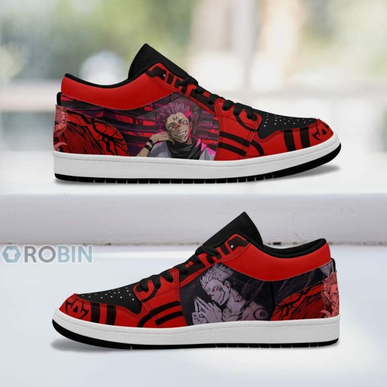Jujutsu Kaisen Sukuna Shoes, Anime Low Jordan Sneaker