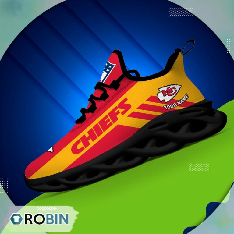 Kansas City Chiefs  NFL Clunky Max Soul Shoes Personalized
