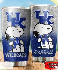 Kentucky Wildcats Snoopy Custom Name Tumbler