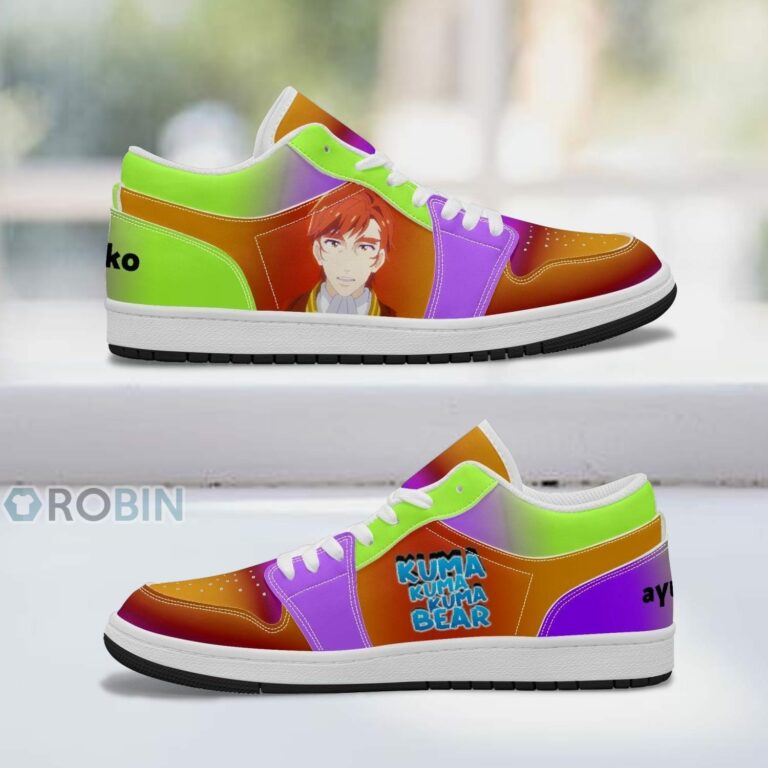 Kuma Kuma Kuma Bear Cliff Foschurose Shoes, Anime Low Jordan Sneaker