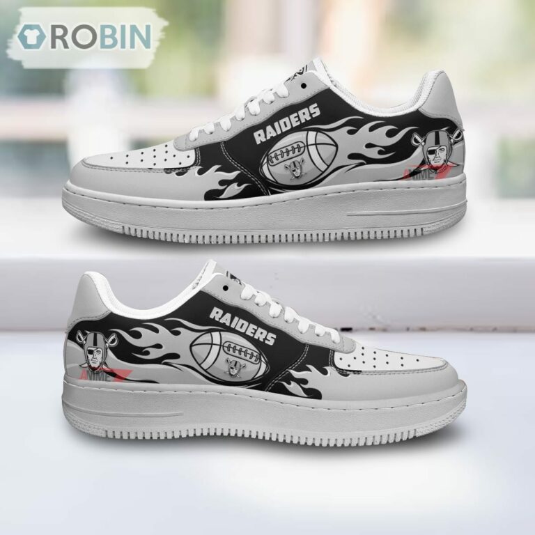 Las Vegas Raiders Air Sneakers, NFL Custom Sports Shoes