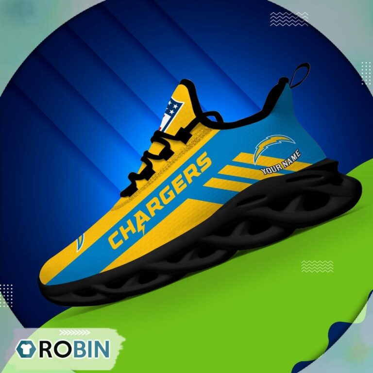 Los Angeles Chargers  NFL Clunky Max Soul Shoes Personalized