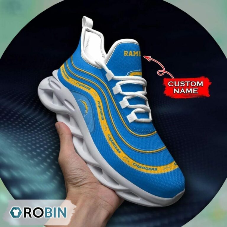 Los Angeles Chargers NFL Personalized Max Soul Shoes