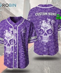 Melbourne Storm Skull 3D Personalized Baseball Jersey