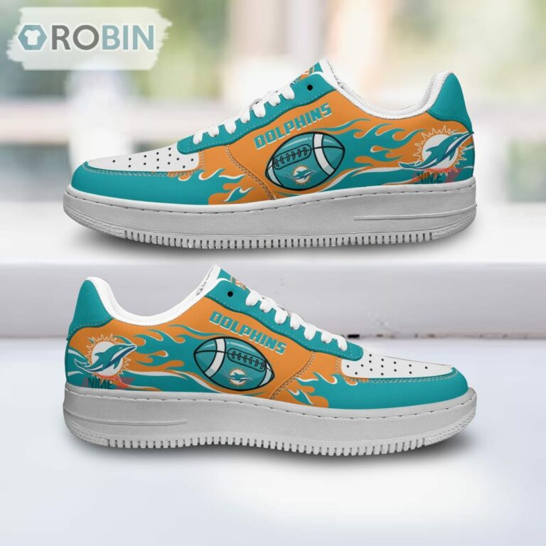 Miami Dolphins Air Sneakers, NFL Custom Sports Shoes