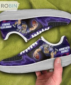 Minnesota Vikings Air Sneakers Mascot Thunder Style Custom NFL Sport Shoes