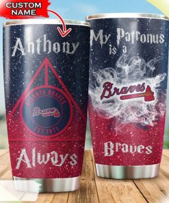 My Patronus Is A Braves, Atlanta Braves Harry Potter Custom Name Tumbler My Patronus Is A Braves, Atlanta Braves Harry Potter Custom Name Tumbler