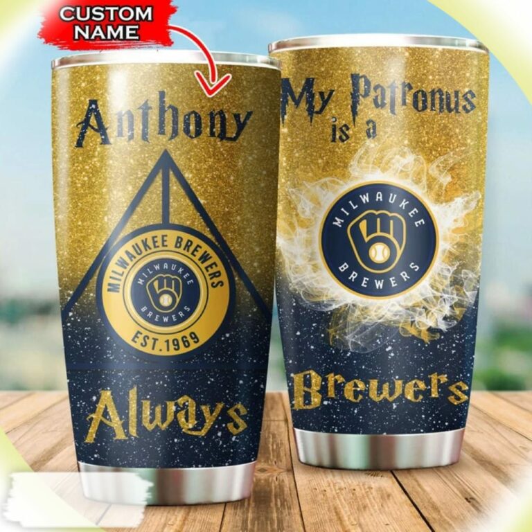 My Patronus Is A Brewers, Milwaukee Brewers Harry Potter Custom Name Tumbler