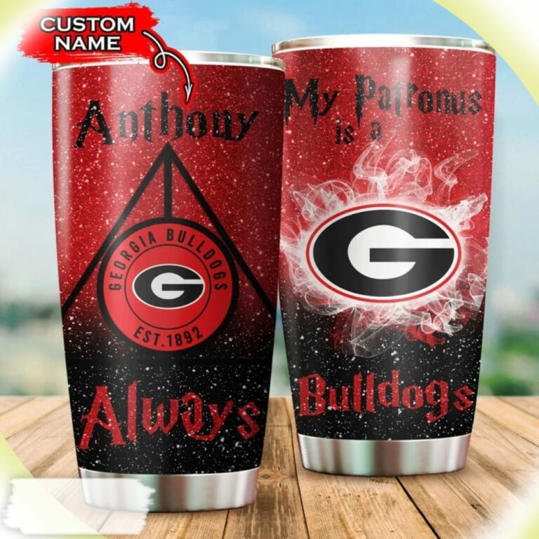 My Patronus Is A Bulldogs, Georgia Bulldogs Harry Potter Custom Name Tumbler