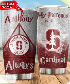 My Patronus Is A Cardinals Stanford Cardinal, Stanford Cardinal Harry Potter Custom Name Tumbler