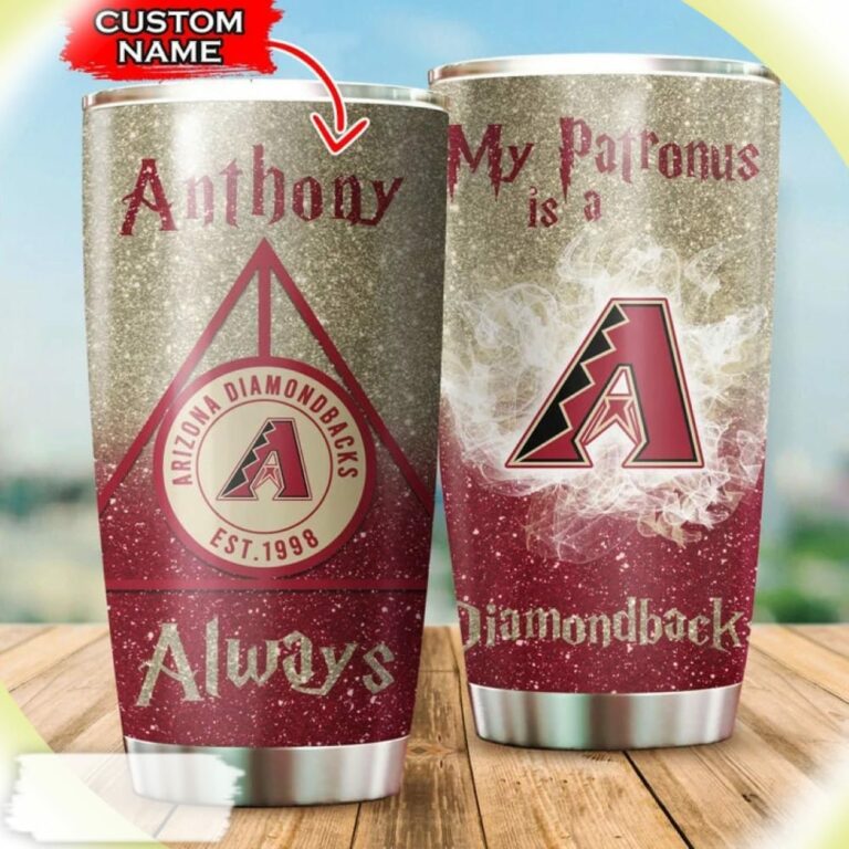My Patronus Is A Diamondbacks, Arizona Diamondbacks Harry Potter Custom Name Tumbler
