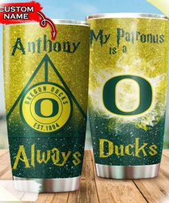 My Patronus Is A Ducks, Oregon Ducks Harry Potter Custom Name Tumbler
