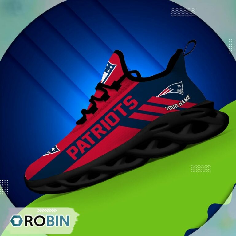 New England Patriots  NFL Clunky Max Soul Shoes Personalized