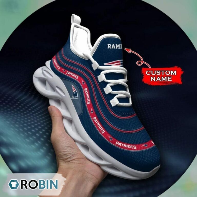 New England Patriots NFL Personalized Max Soul Shoes