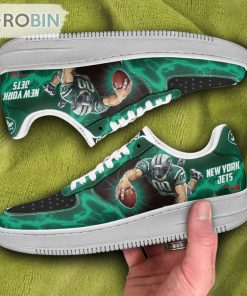 New York Jets Air Sneakers Mascot Thunder Style Custom NFL Sport Shoes