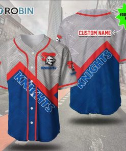 Newcastle Knights Metal 3D Personalized Baseball Jersey