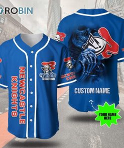 Newcastle Knights  Skull 3D Personalized Baseball Jersey