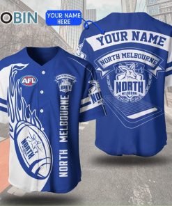 North Melbourne Football Club Baseball Jersey Personalized