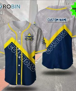 North Queensland Cowboys Metal 3D Personalized Baseball Jersey