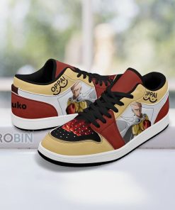 One Punch Man Saitama Shoes, Anime Low Jordan Sneaker One Punch Man Saitama Shoes, Anime Low Jordan Sneaker
