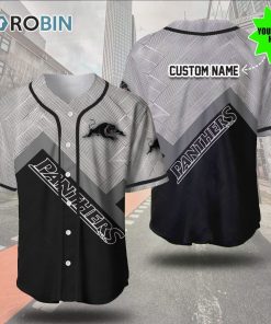Penrith Panthers Metal 3D Personalized Baseball Jersey Penrith Panthers Metal 3D Personalized Baseball Jersey