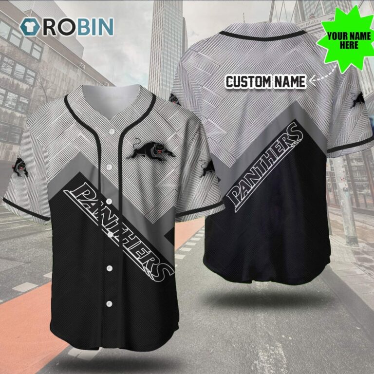Penrith Panthers Metal 3D Personalized Baseball Jersey
