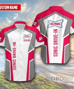 Personalized Sonic Drive-In Hawaiian Shirt Personalized Sonic Drive-In Hawaiian Shirt