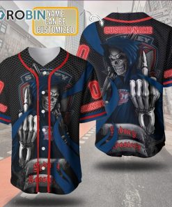 Personalized Metal Skull Sydney Roosters 3D Baseball Jersey NRL Personalized Metal Skull Sydney Roosters 3D Baseball Jersey NRL