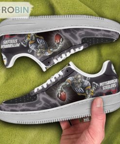 Pittsburgh Steelers Air Sneakers Mascot Thunder Style Custom NFL Sport Shoes