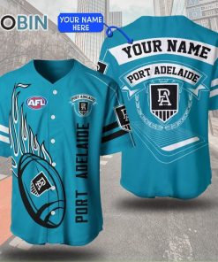 Port Adelaide Football Club Baseball Jersey Personalized