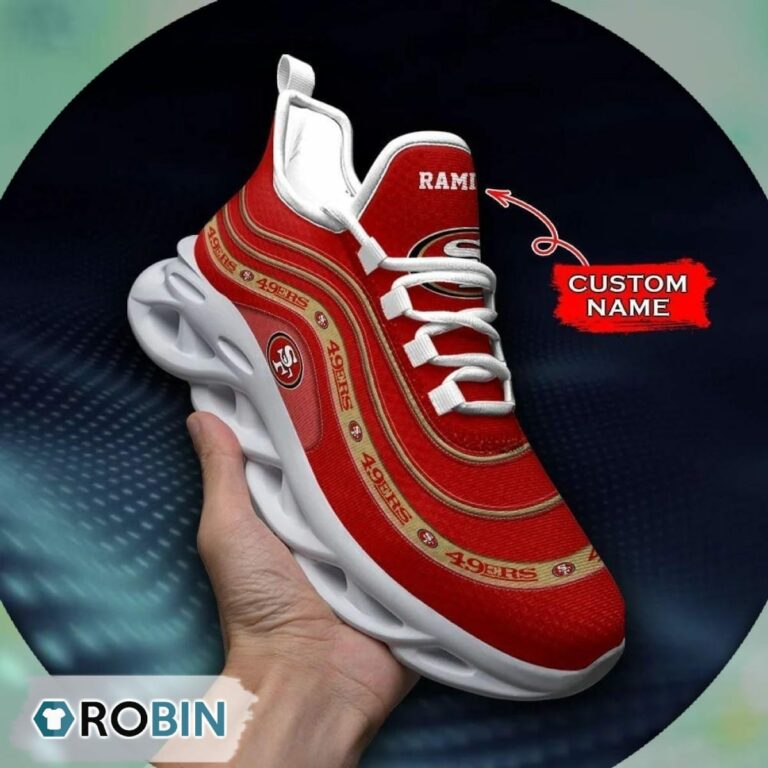 San Francisco 49ers NFL Personalized Max Soul Shoes