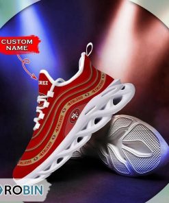 San Francisco 49ers NFL Personalized Max Soul Shoes