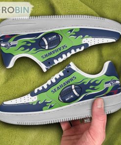Seattle Seahawks Air Sneakers, NFL Custom Sports Shoes