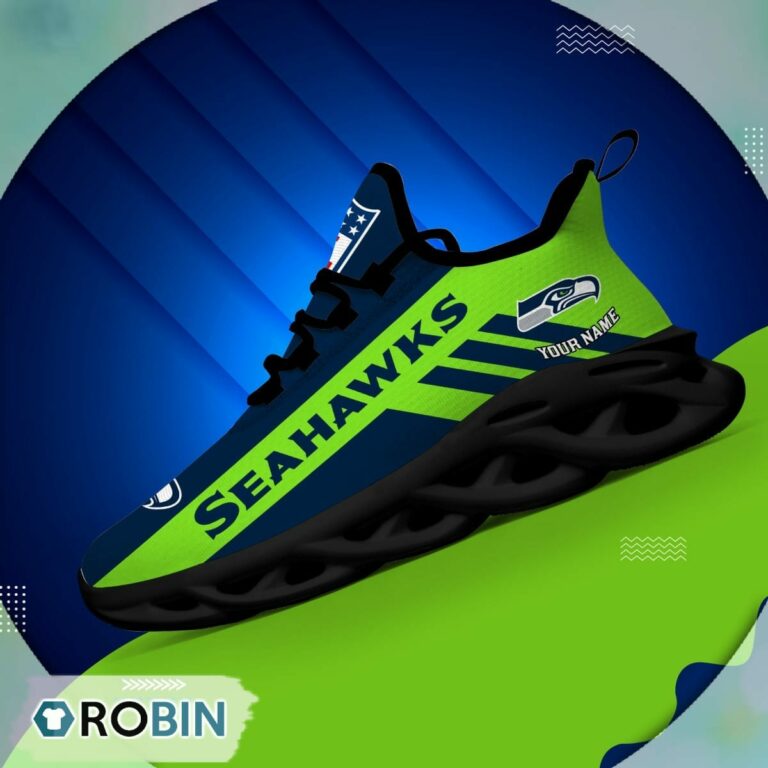 Seattle Seahawks  NFL Clunky Max Soul Shoes Personalized