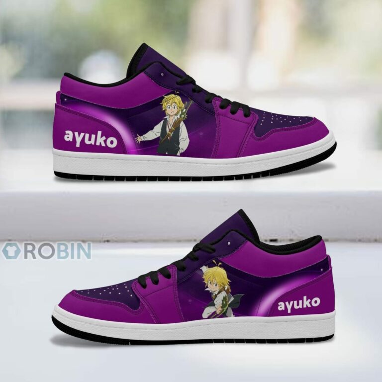 Seven Deadly Sins Meliodas Shoes, Anime Low Jordan Sneaker