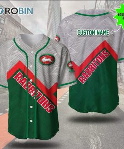 South Sydney Rabbitohs Metal 3D Personalized Baseball Jersey South Sydney Rabbitohs Metal 3D Personalized Baseball Jersey