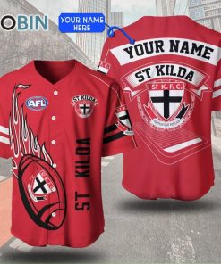 St Kilda Football Club Baseball Jersey Personalized