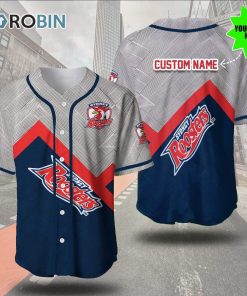 Sydney Roosters Metal 3D Personalized Baseball Jersey