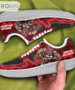 Tampa Bay Buccaneers Air Sneakers Mascot Thunder Style Custom NFL Sport Shoes