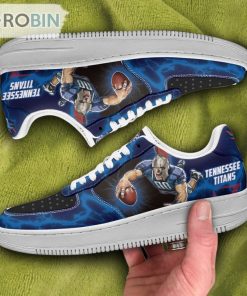Tennessee Titans Air Sneakers Mascot Thunder Style Custom NFL Sport Shoes