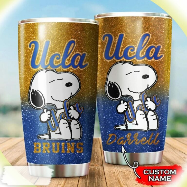 UCLA Bruins Snoopy Custom Name Tumbler