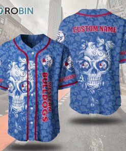 Western Bulldogs Football Club Skull 3D Personalized Baseball Jersey
