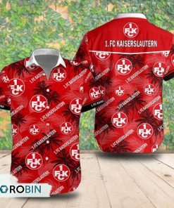 1. FC Kaiserslautern Palm Tree Short Sleeve Shirt, Summer Hawaiian Shirt 1. FC Kaiserslautern Palm Tree Short Sleeve Shirt, Summer Hawaiian Shirt