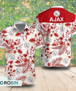 AFC Ajax Tropical Short Sleeve Shirt, Summer Hawaiian Shirt AFC Ajax Tropical Short Sleeve Shirt, Summer Hawaiian Shirt